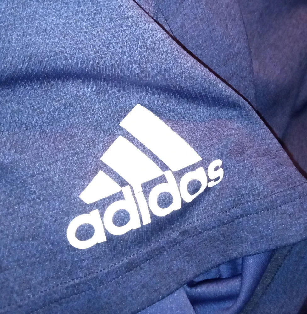 Adidas Deep Blue Crew Neck Tee - Picture 5 of 6